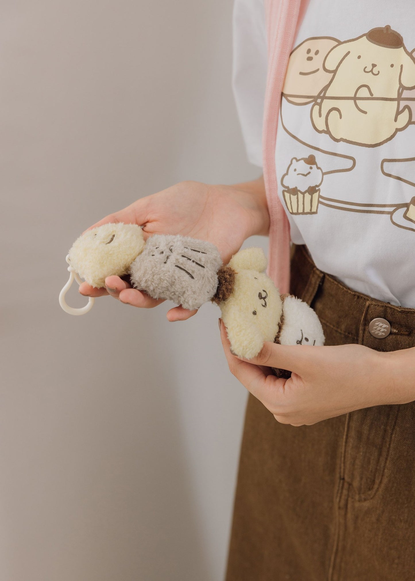 【The Butters x Pompompurin】Classic Best Friends Plush Charm Keychain