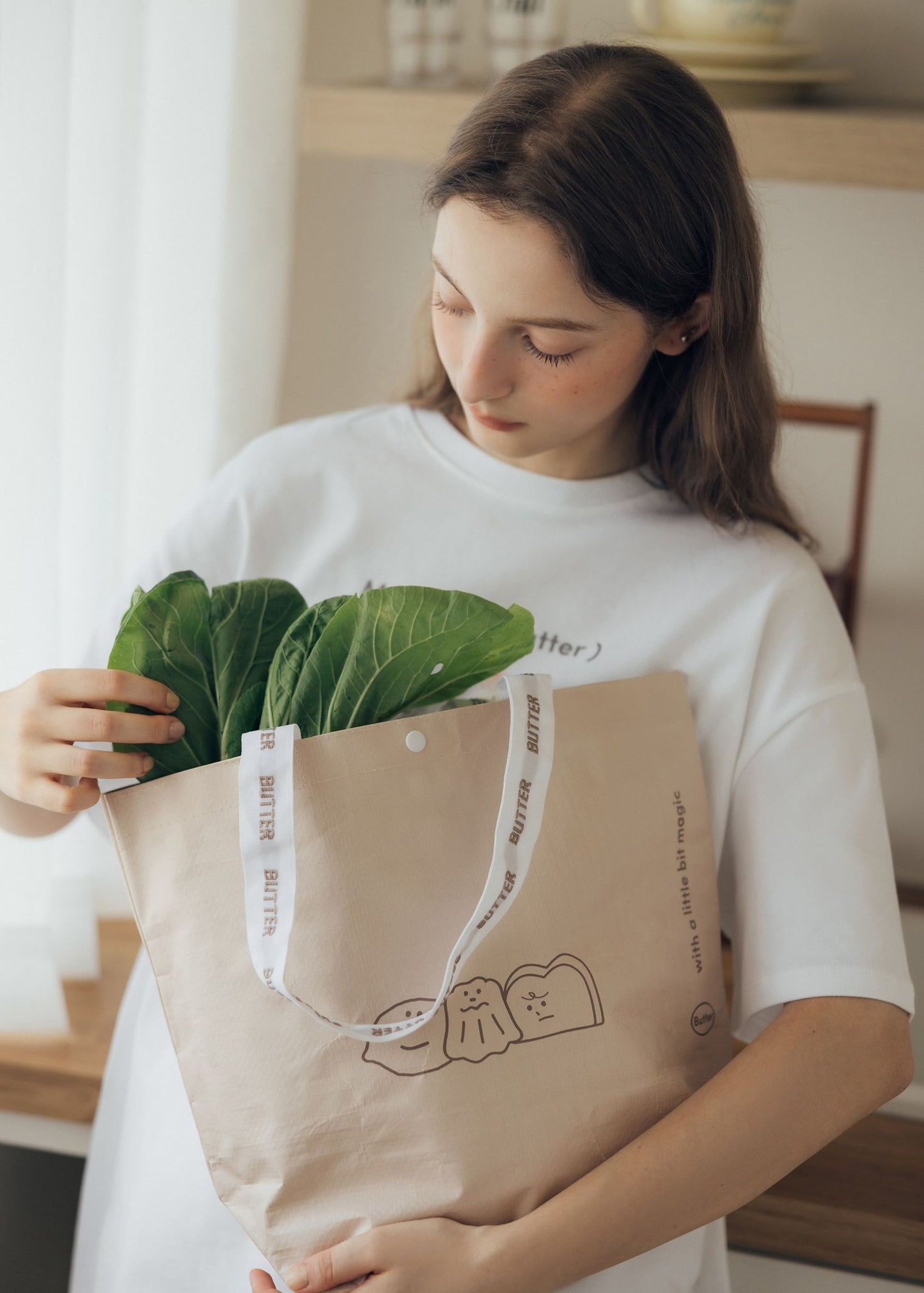 Butter Supermarket Shopping Tote Bag (Small)