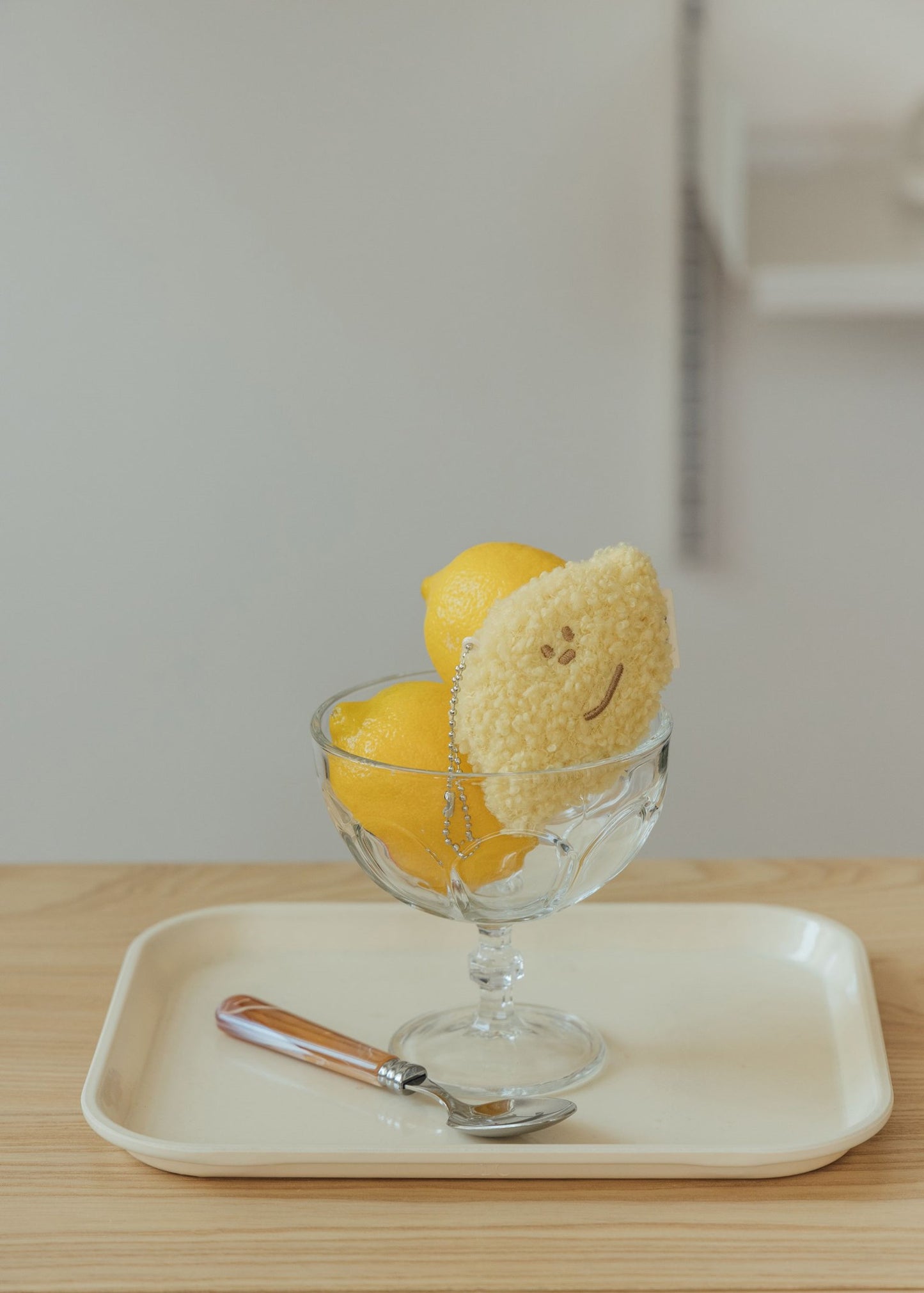 BUTTER Fluffy Lemon Boy Keychain