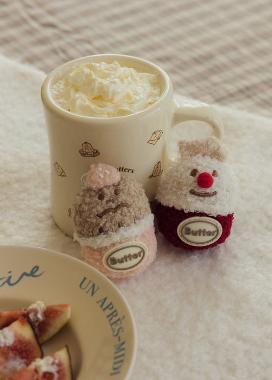 Butter Mini Cake Cup Keychain