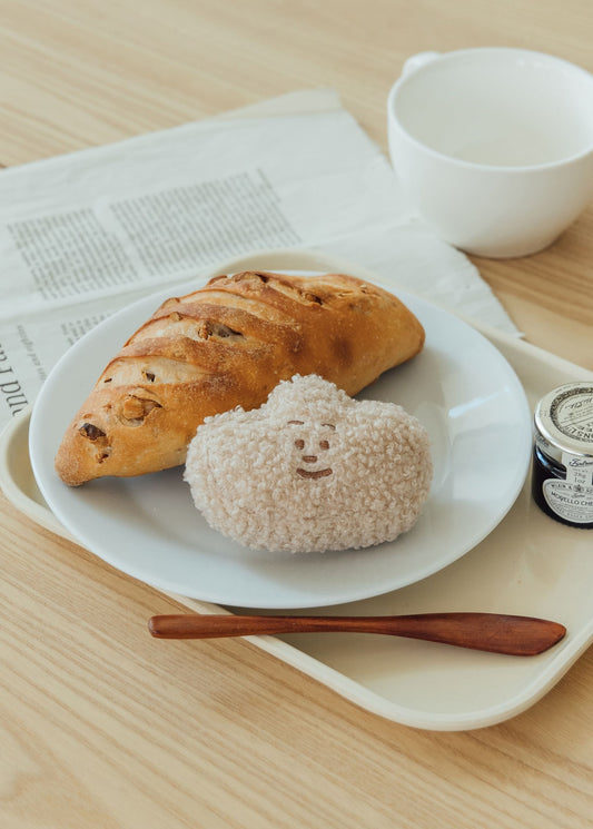 BUTTER Fluffy Bread Boy Keychain