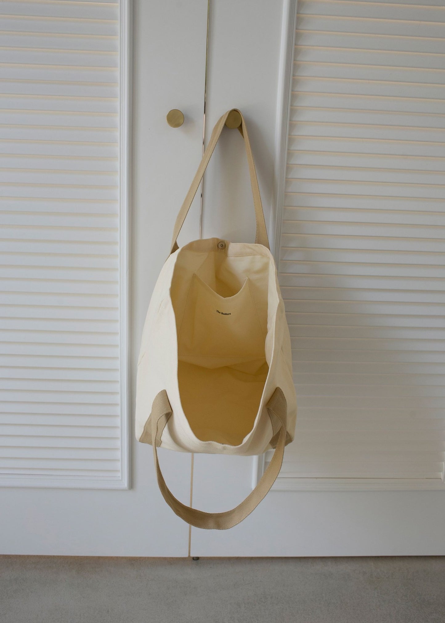 Butter Summer Boat-Shaped Large Tote Bag