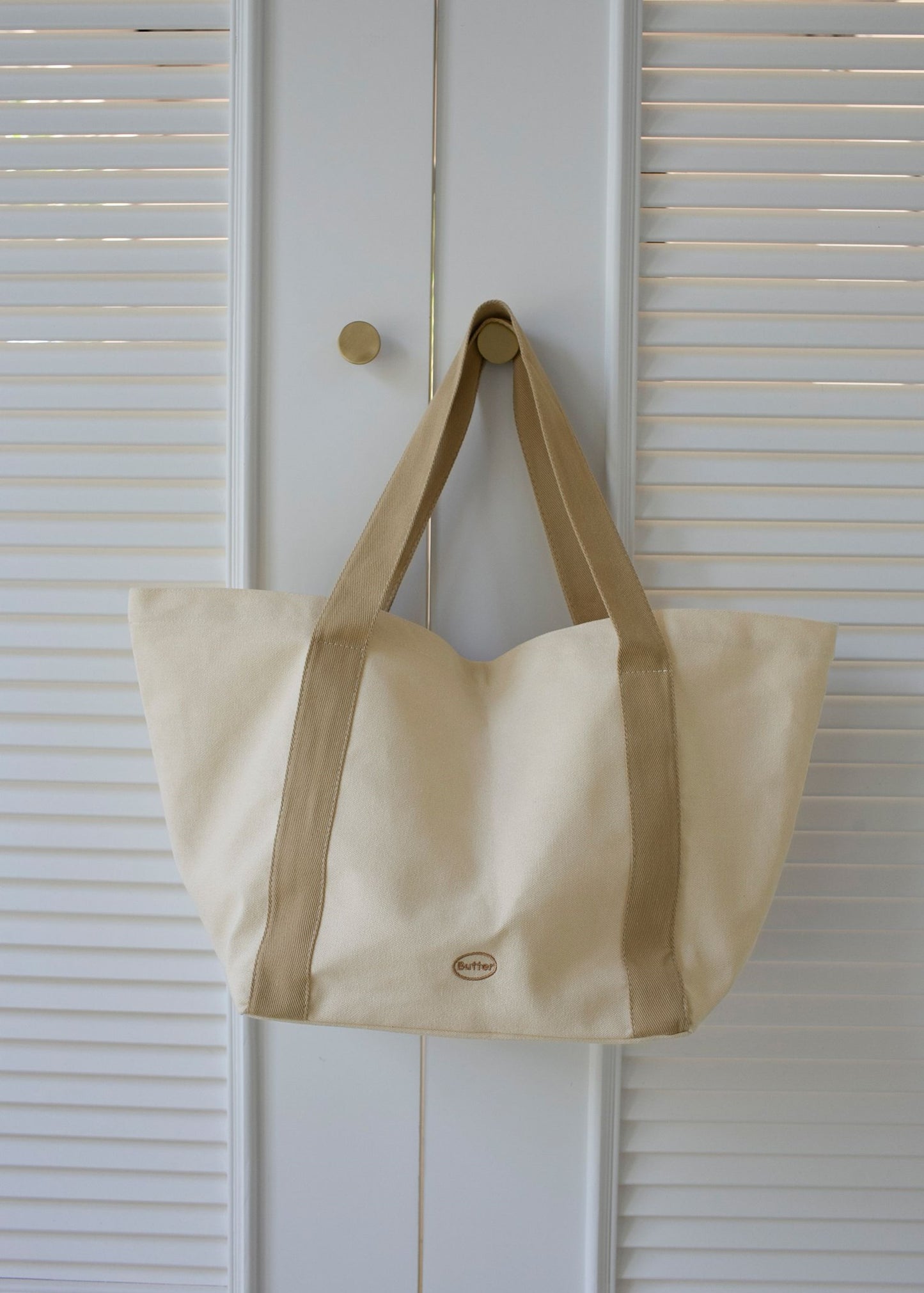 Butter Summer Boat-Shaped Large Tote Bag