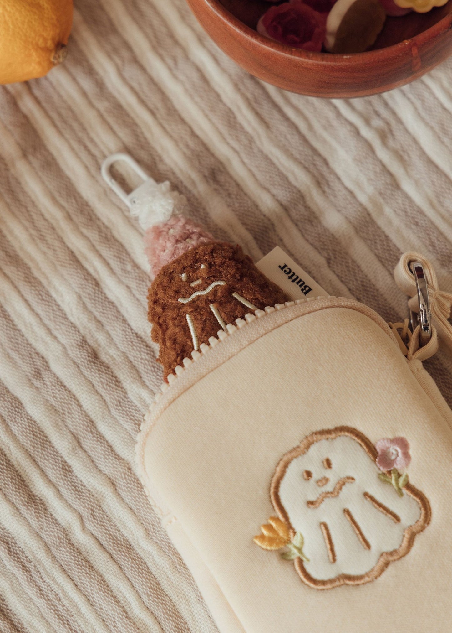 Mini Fluffy Butter Keychain