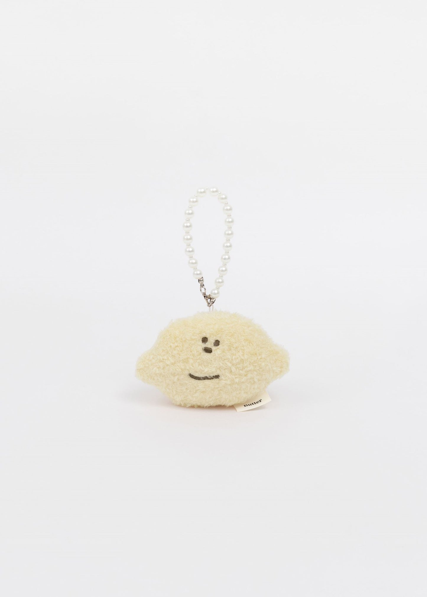 Fluffy Plush Pearl Chain Keychain