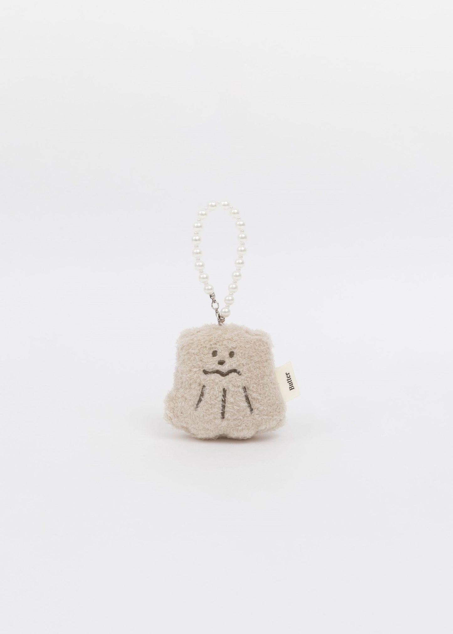 Fluffy Plush Pearl Chain Keychain